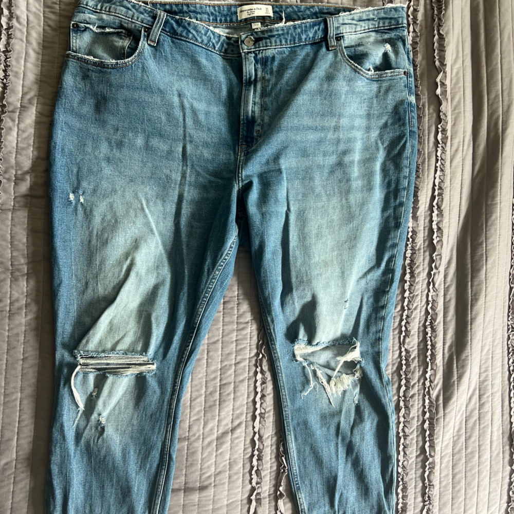 Abercrombie curve love skinny high rise size 22